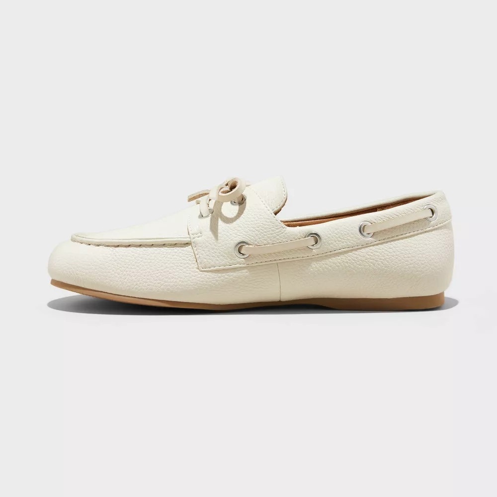 Women's Midge Boat Shoe Flats with Memory Foam Insole - Universal Thread 9.5 NEW - Picture 2 of 7